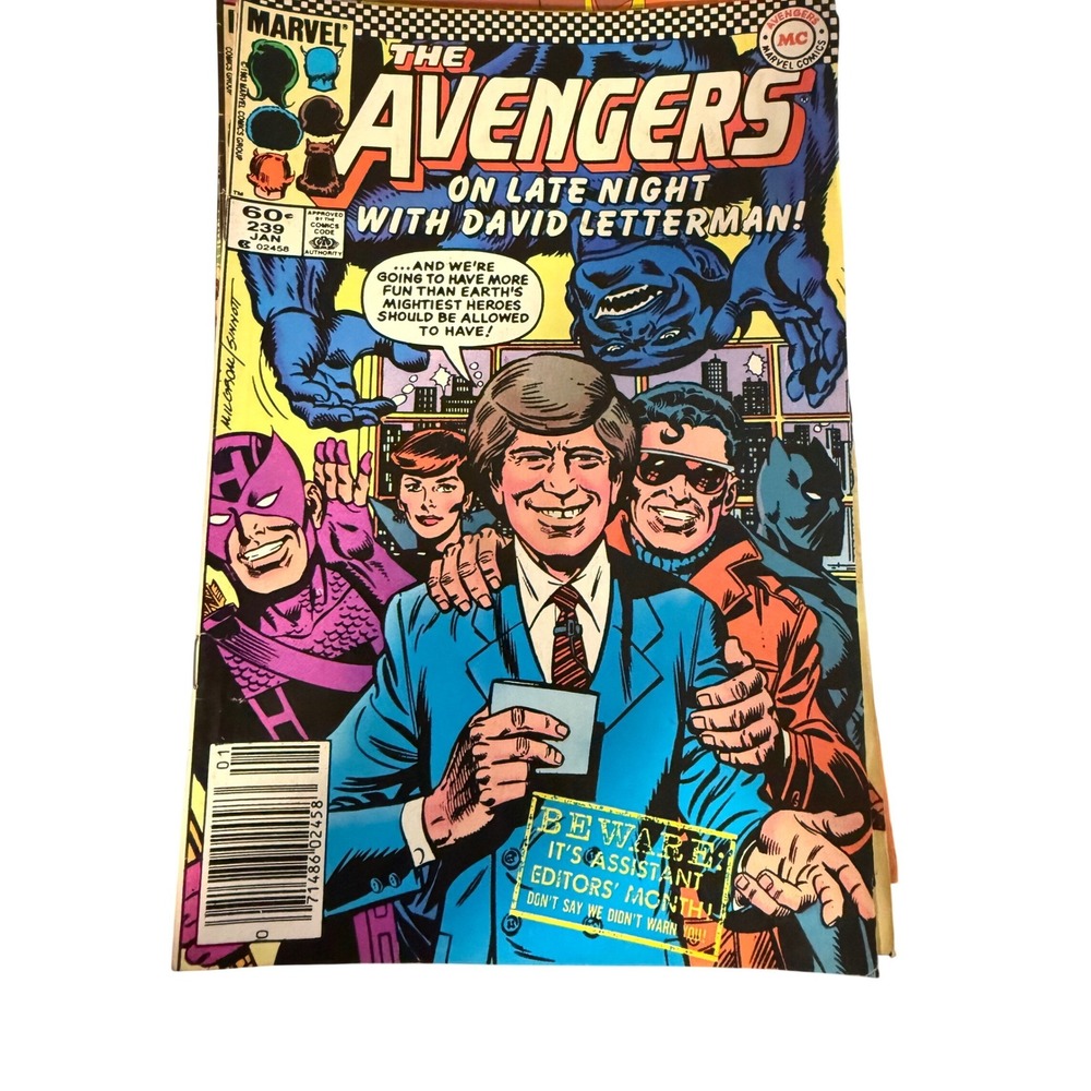 The‎ Avengers 1979 Comic Book On Late Night With David Letterman Marvel